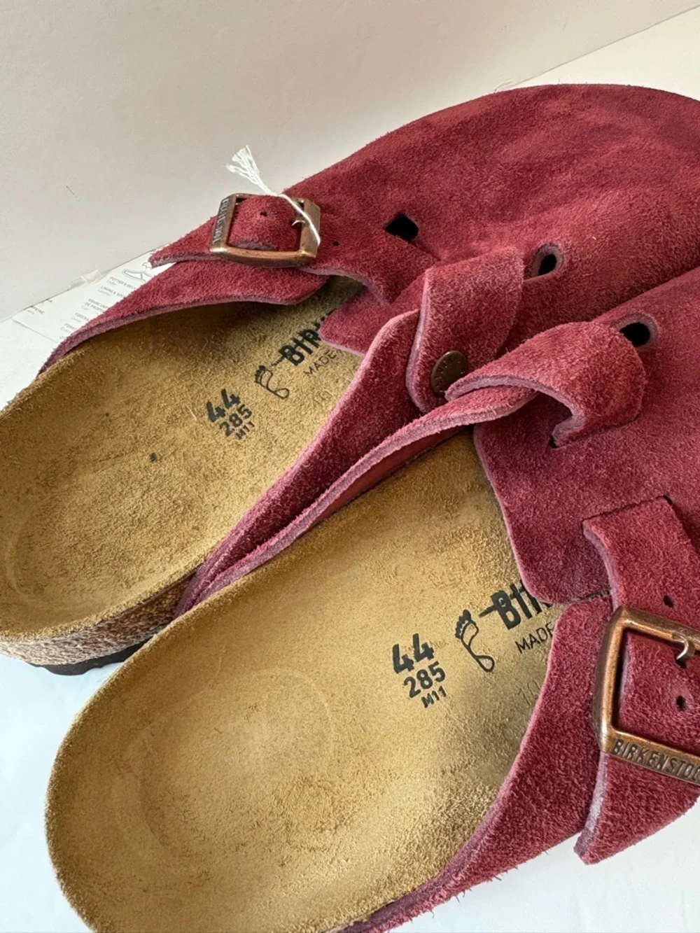 NWT Birkenstock Boston Suede Clog Size 44